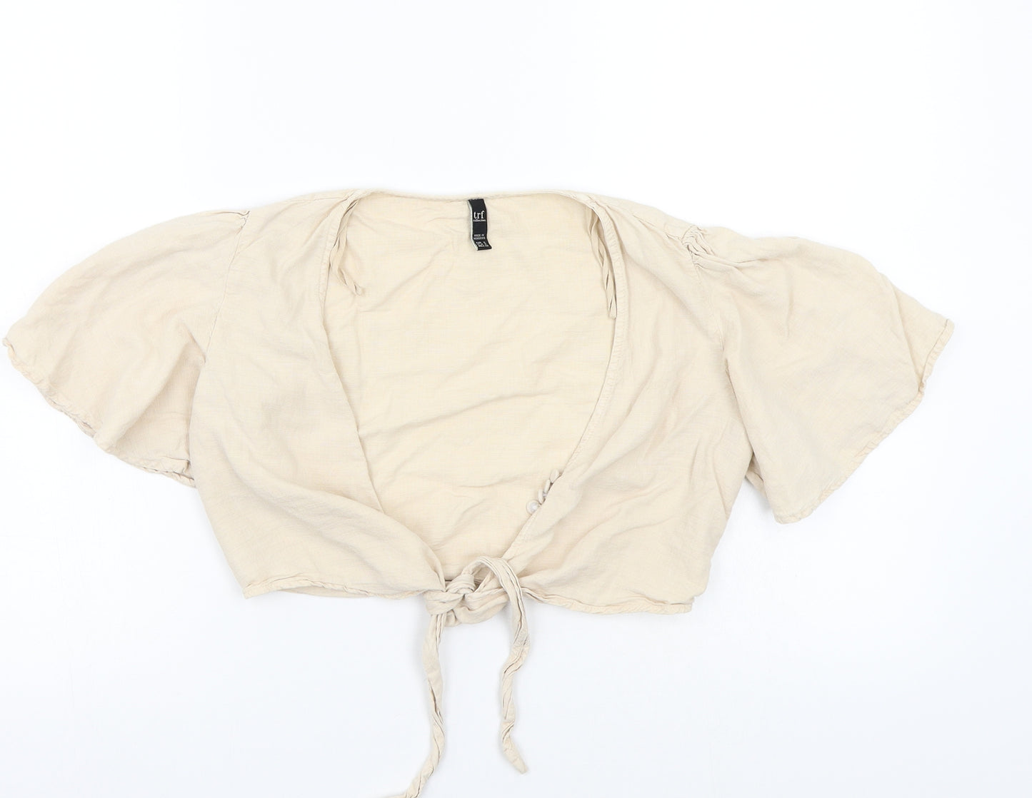 Zara Womens Beige   Cardigan Jumper Size S