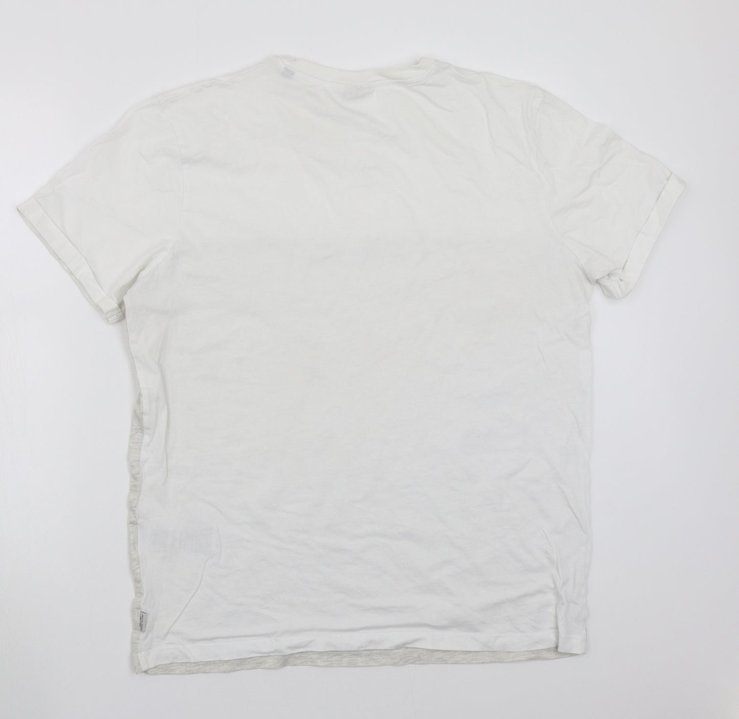 JACK & JONES Mens Grey    T-Shirt Size XL