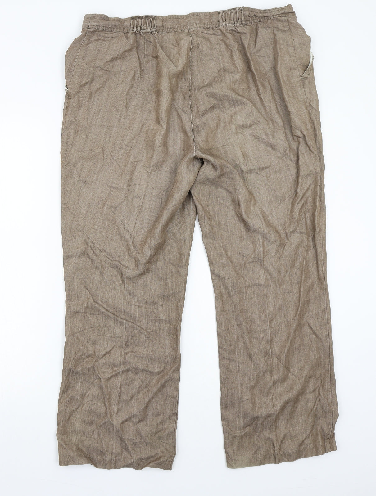 Marks and Spencer Womens Brown   Trousers  Size 16 L26 in