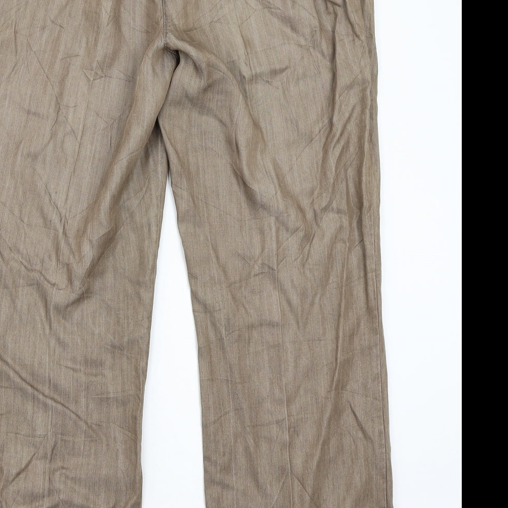 Marks and Spencer Womens Brown   Trousers  Size 16 L26 in