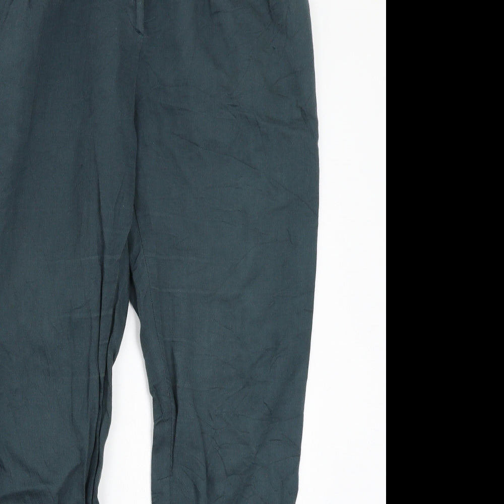 Topshop Womens Green   Trousers  Size 12 L27 in