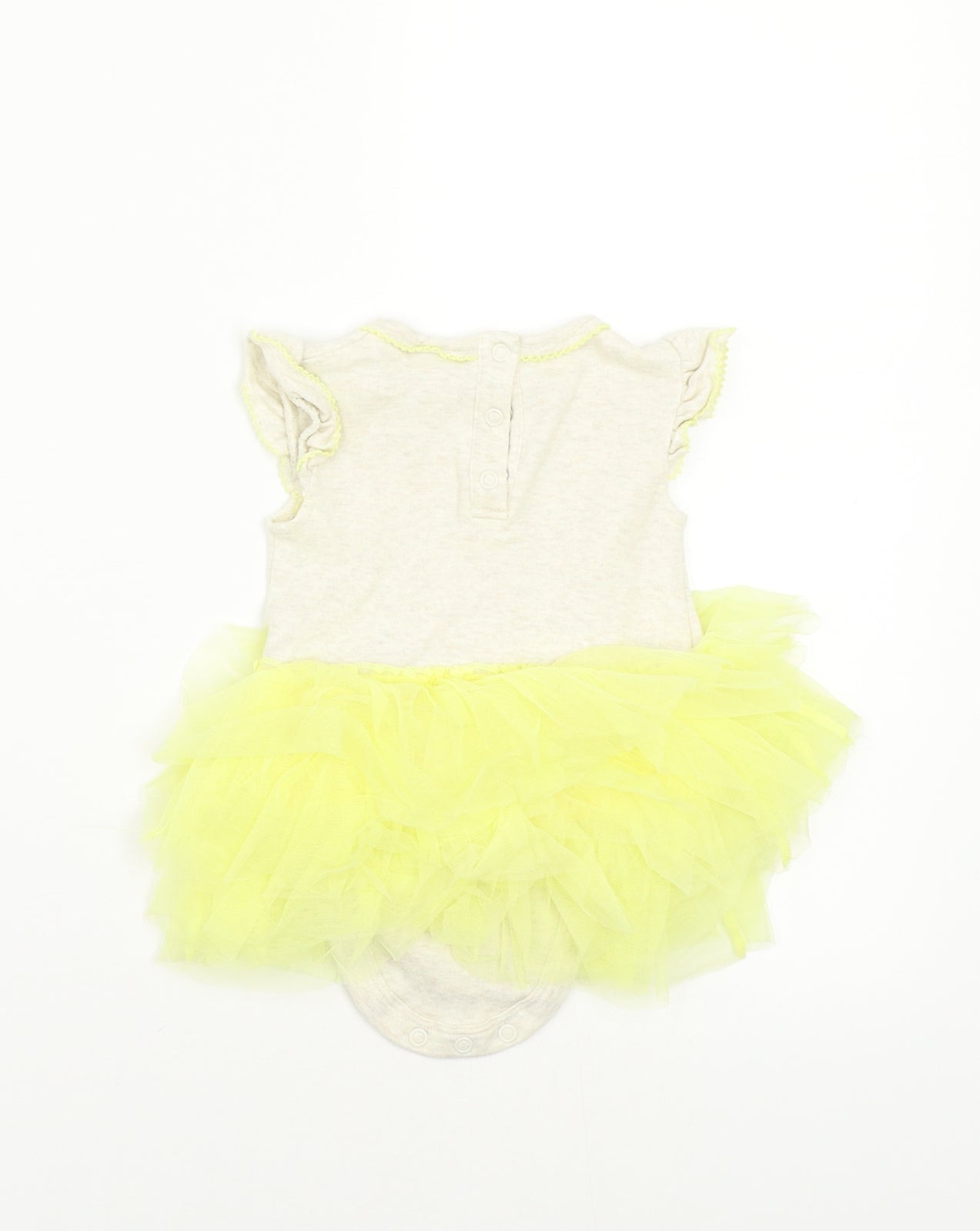 Disney Girls Yellow   Babygrow One-Piece Size 6-9 Months