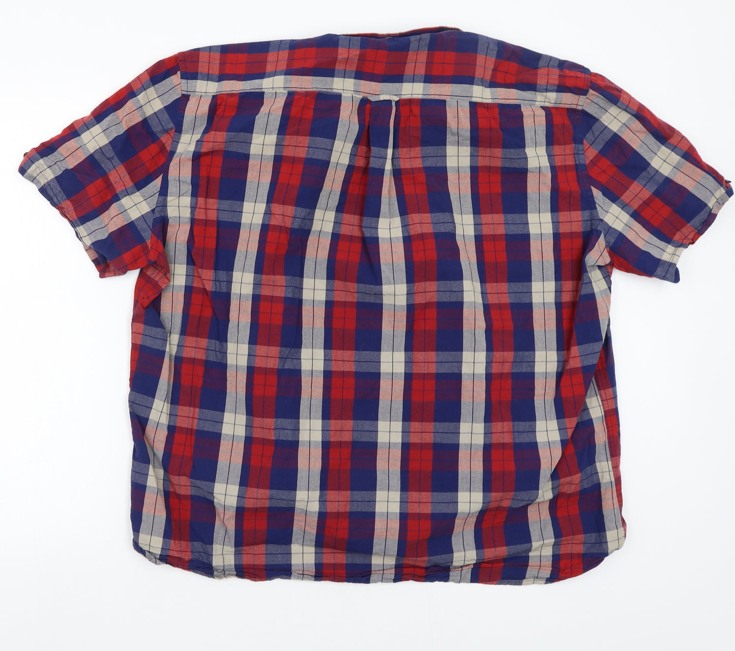 Lambretta Mens Red Check   Button-Up Size 3XL