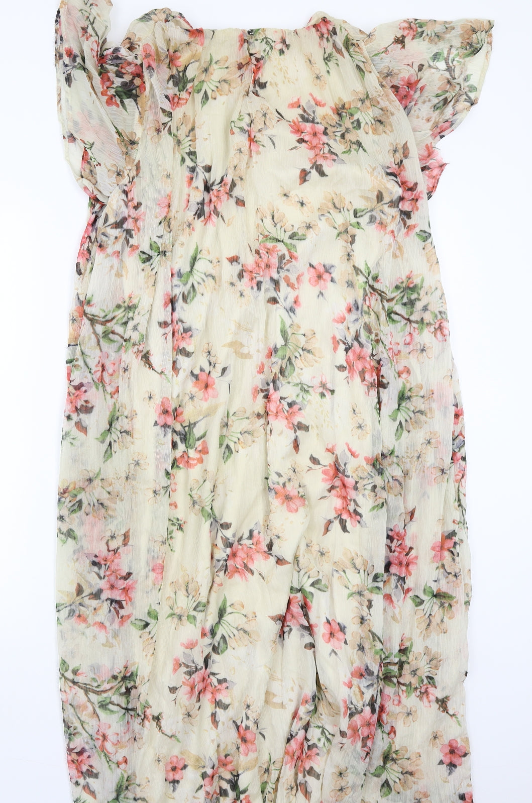last queen paris Womens Beige Floral  A-Line  Size M
