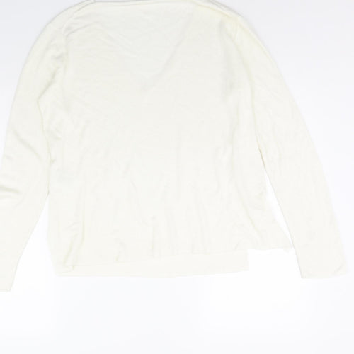 H&M Womens Ivory   Pullover Jumper Size M