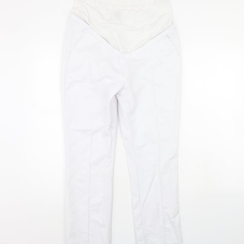 Seraphine Womens White   Trousers  Size 14 L27 in