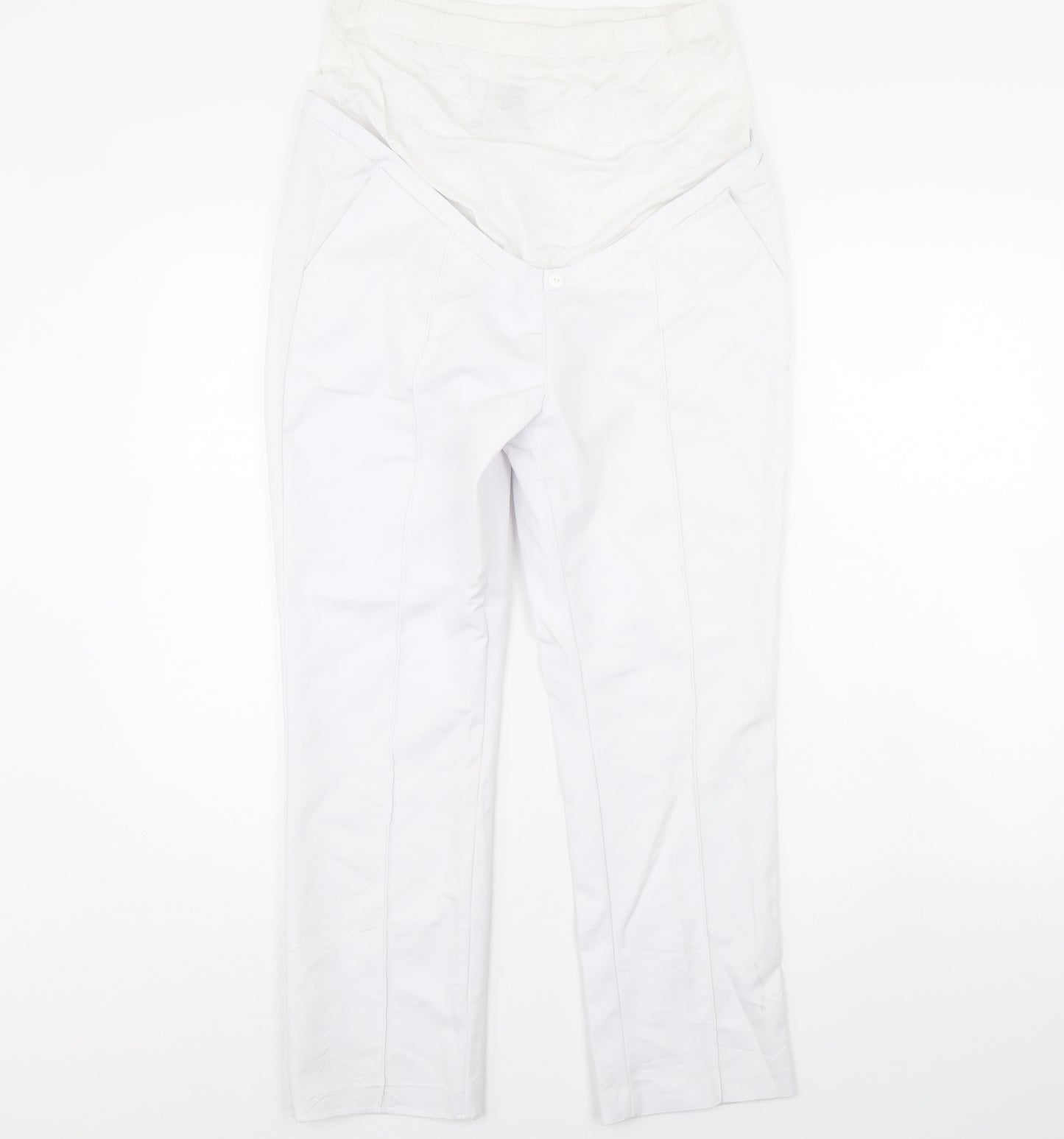 Seraphine Womens White   Trousers  Size 14 L27 in