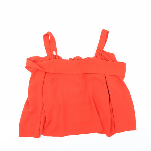 Topshop Womens Orange   Basic Blouse Size 12
