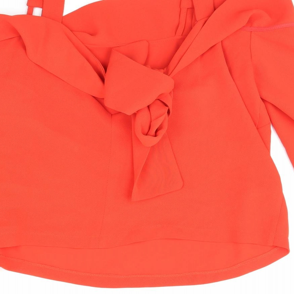 Topshop Womens Orange   Basic Blouse Size 12