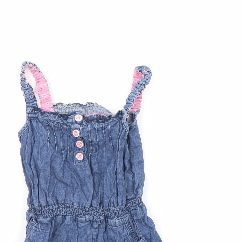 Early days Girls Blue   Dungaree One-Piece Size 18 Months