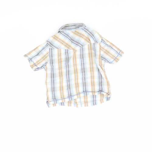 Red Herring Boys Brown Check  Basic Button-Up Size 2 Years