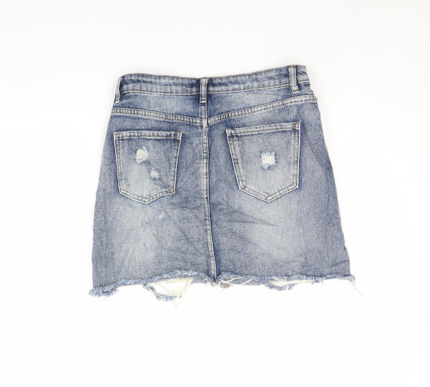 Denim Club Womens Blue  Denim Mini Skirt Size 10