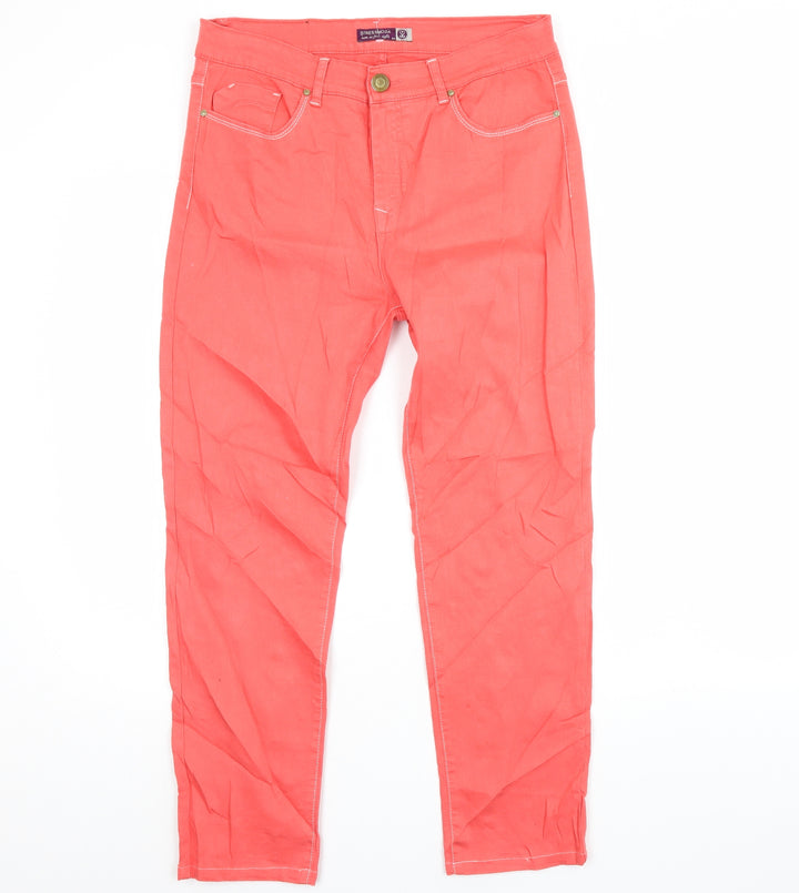 Stressmoda Womens Pink  Denim Skinny Jeans Size L L30 in