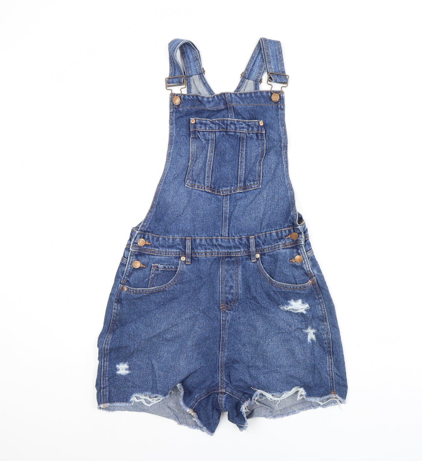 New Look Girls Blue  Denim Playsuit One-Piece Size 15 Years