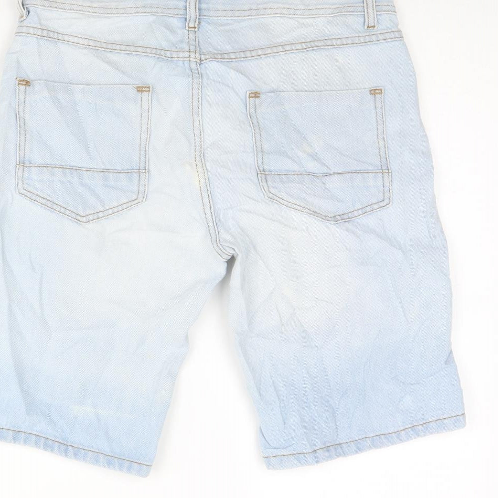 Denim & Co. Mens Blue  Denim Chino Shorts Size 30