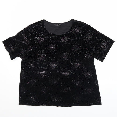 BM Womens Black   Basic T-Shirt Size L