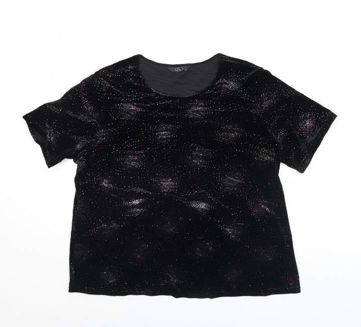 BM Womens Black   Basic T-Shirt Size L