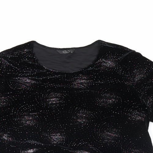 BM Womens Black   Basic T-Shirt Size L