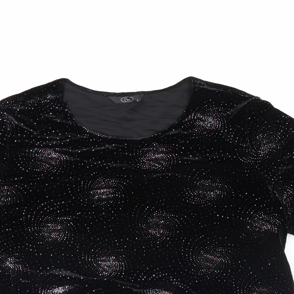 BM Womens Black   Basic T-Shirt Size L