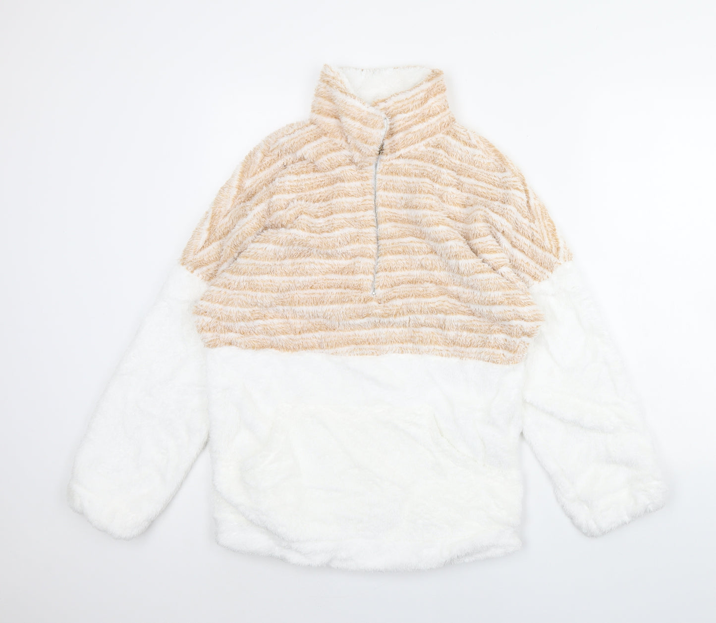 Preworn Womens White   Henley Jumper Size S