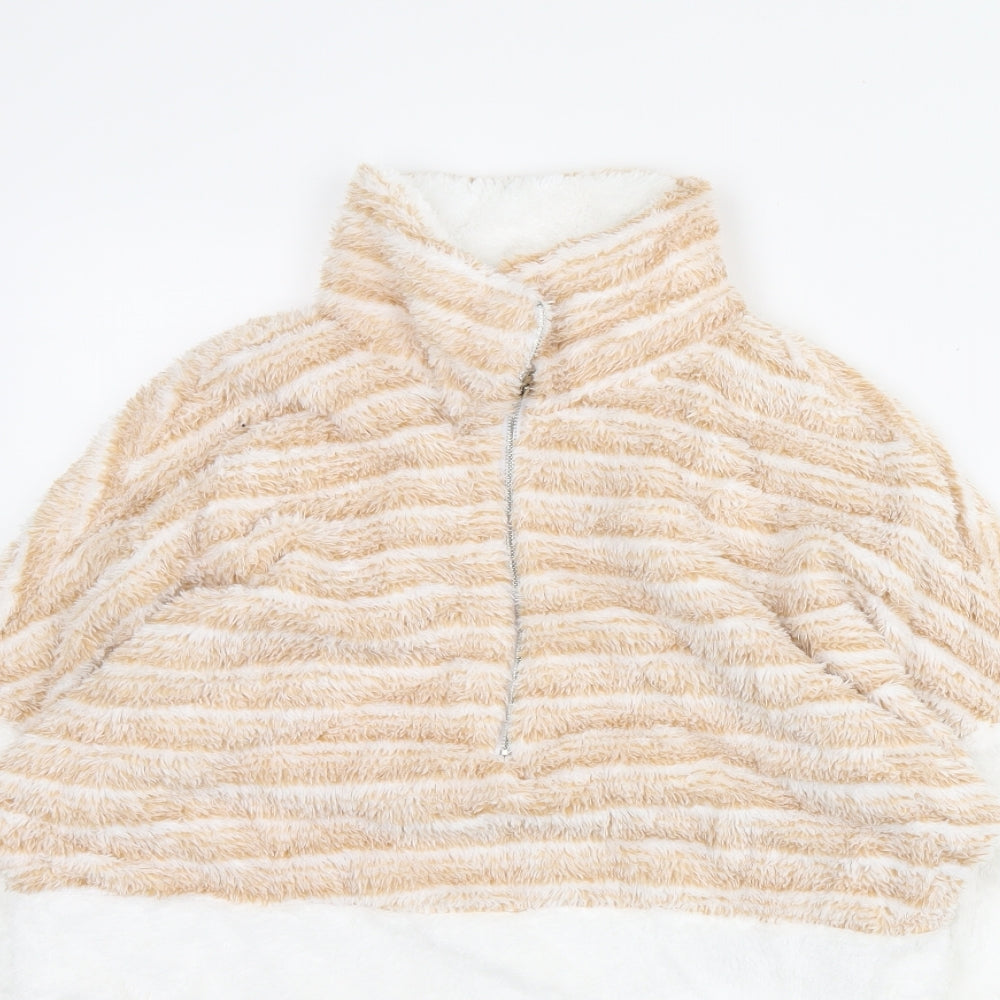 Preworn Womens White   Henley Jumper Size S