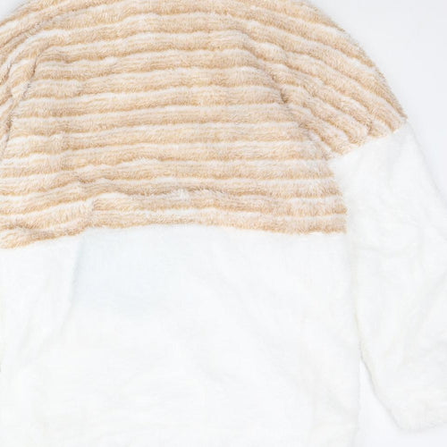 Preworn Womens White   Henley Jumper Size S