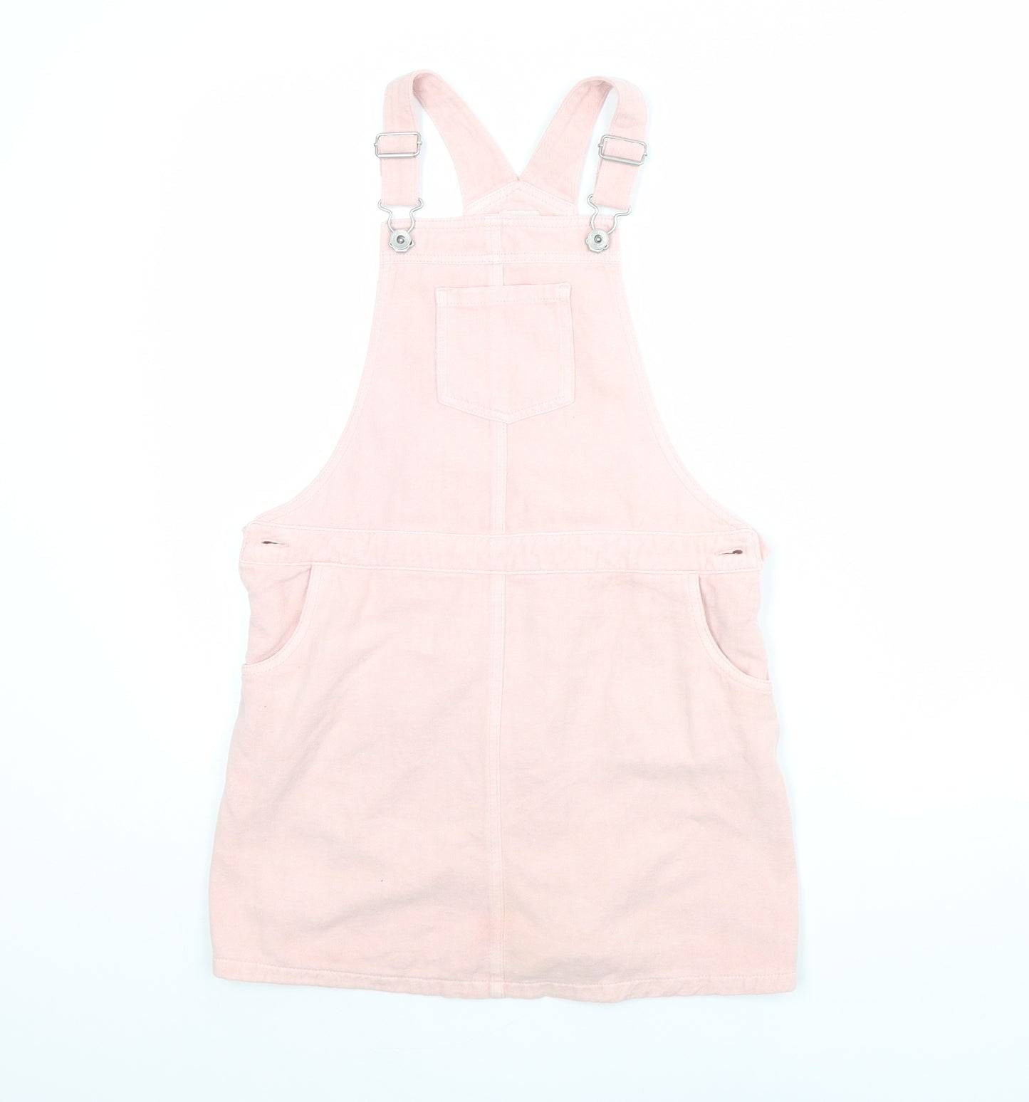 F&F Girls Pink   Pinafore/Dungaree Dress  Size 12 Years