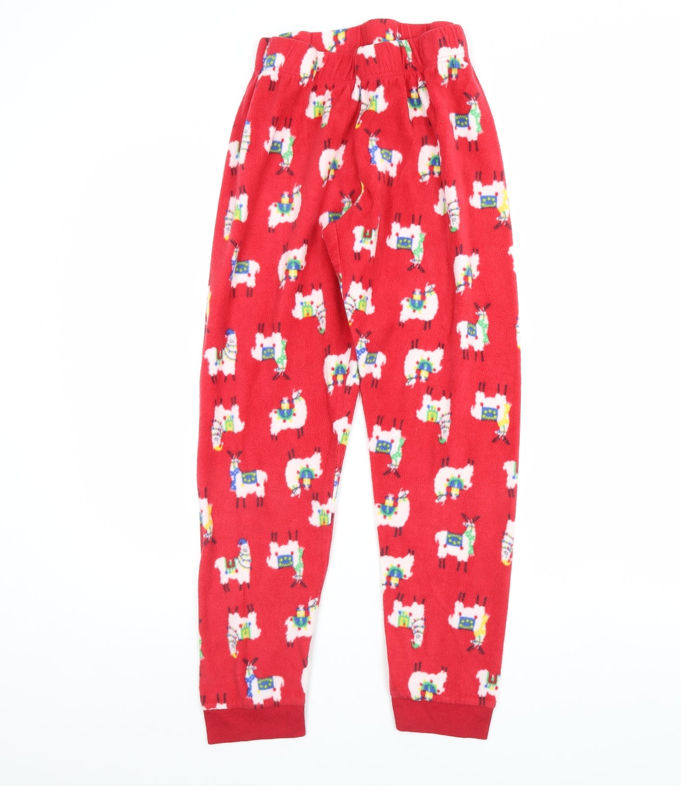 Dunnes Stores Womens Red Solid  Cami Pyjama Pants Size S  - Llama