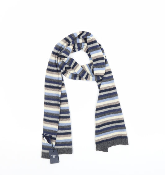 GANT Mens Blue Striped  Scarf  One Size