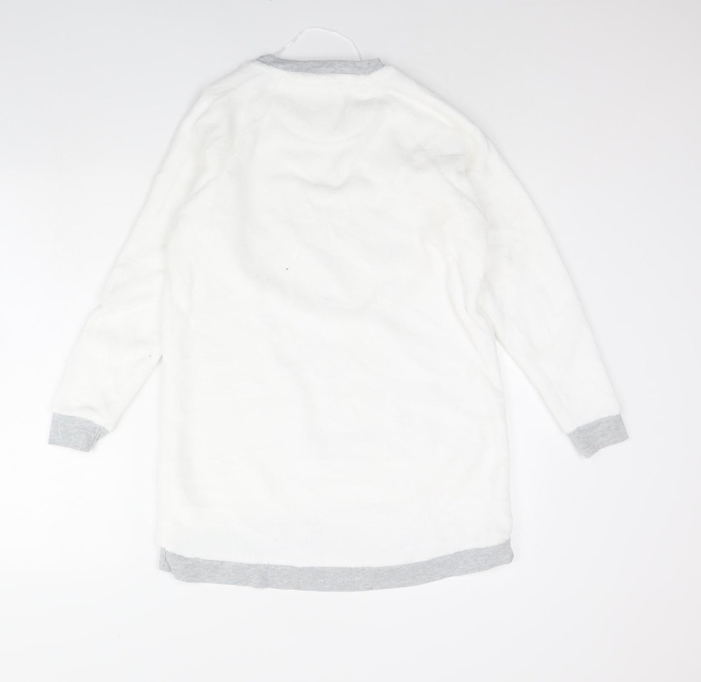 Preworn Womens White Solid  Cami Pyjama Top Size S