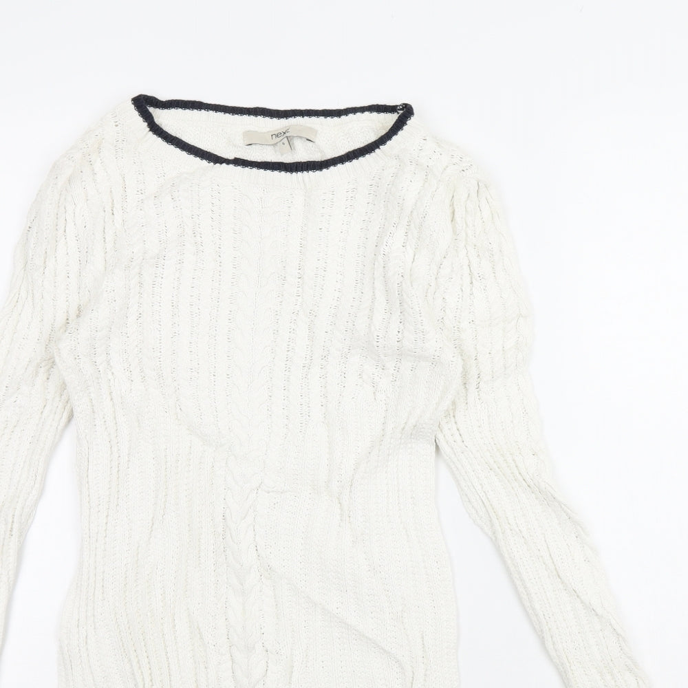 NEXT Womens White   Pullover Jumper Size 6