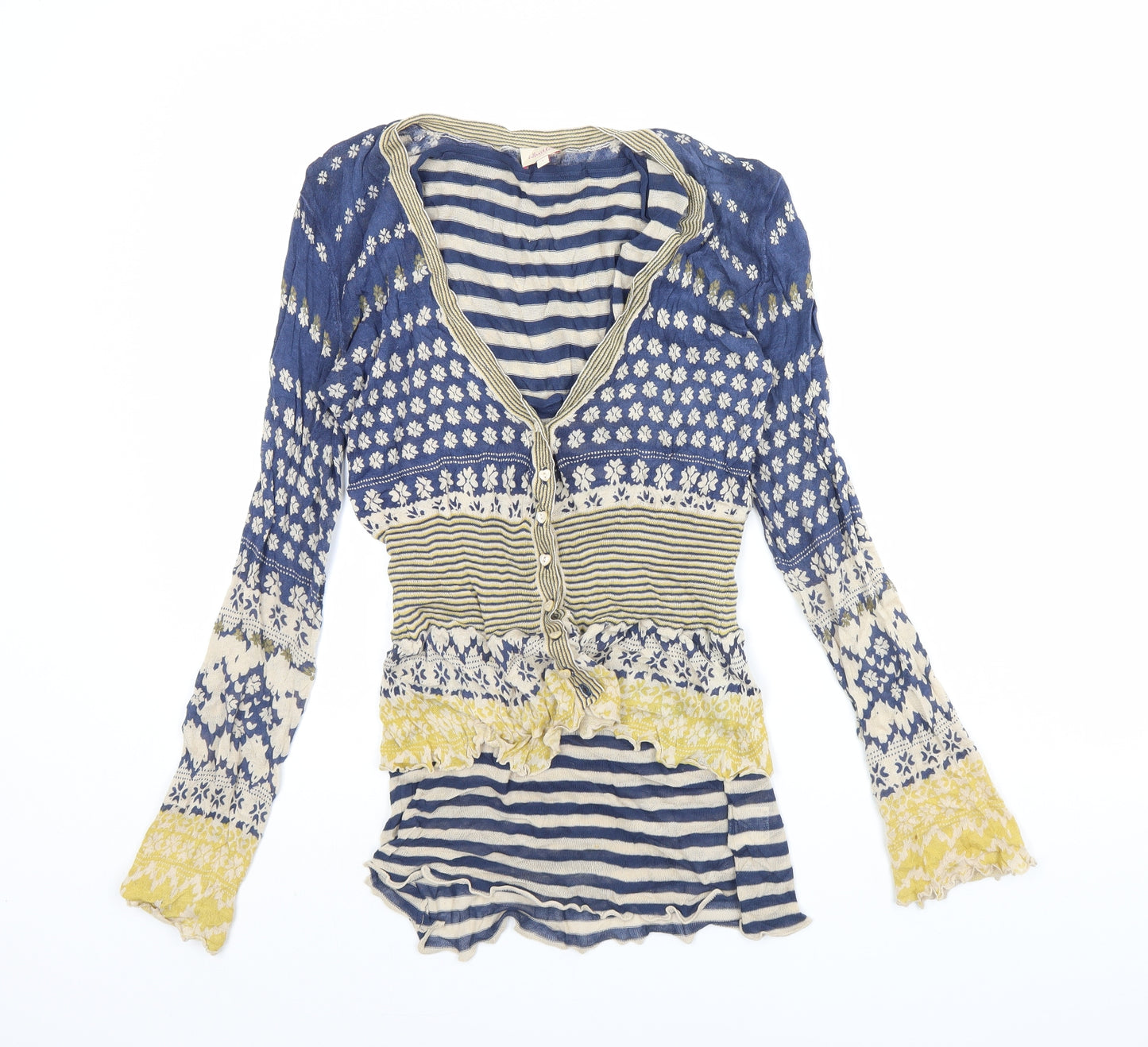 Whistles Womens Blue Striped  Pullover Jumper Size S