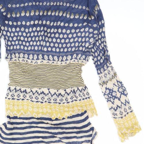 Whistles Womens Blue Striped  Pullover Jumper Size S