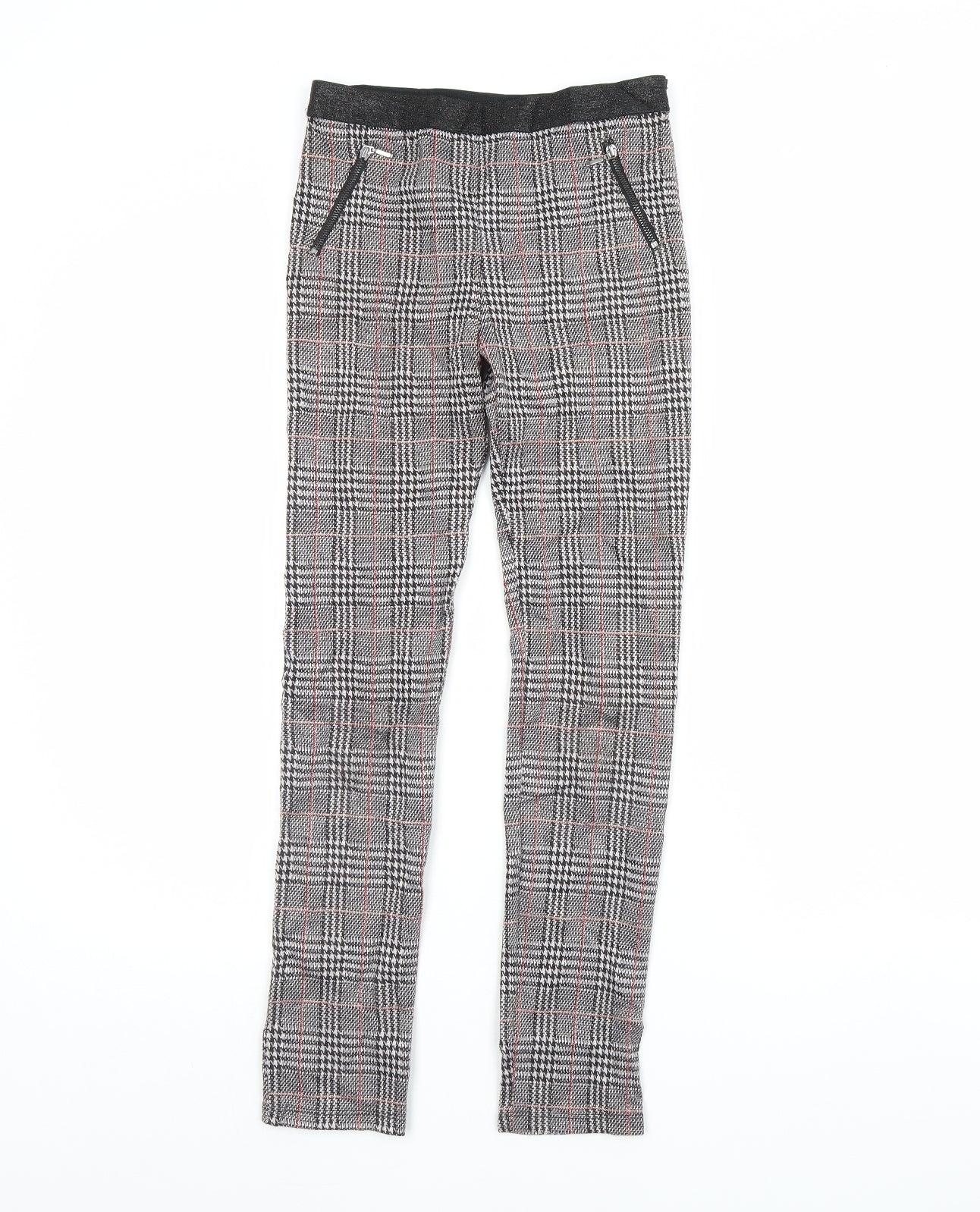 Nutmeg Girls Black Plaid  Bloomer Trousers Size 11 Years
