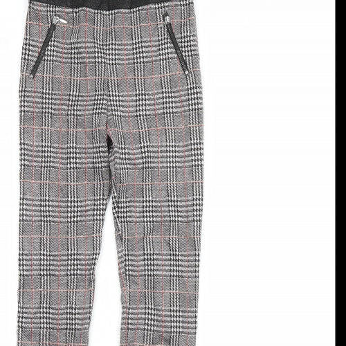Nutmeg Girls Black Plaid  Bloomer Trousers Size 11 Years