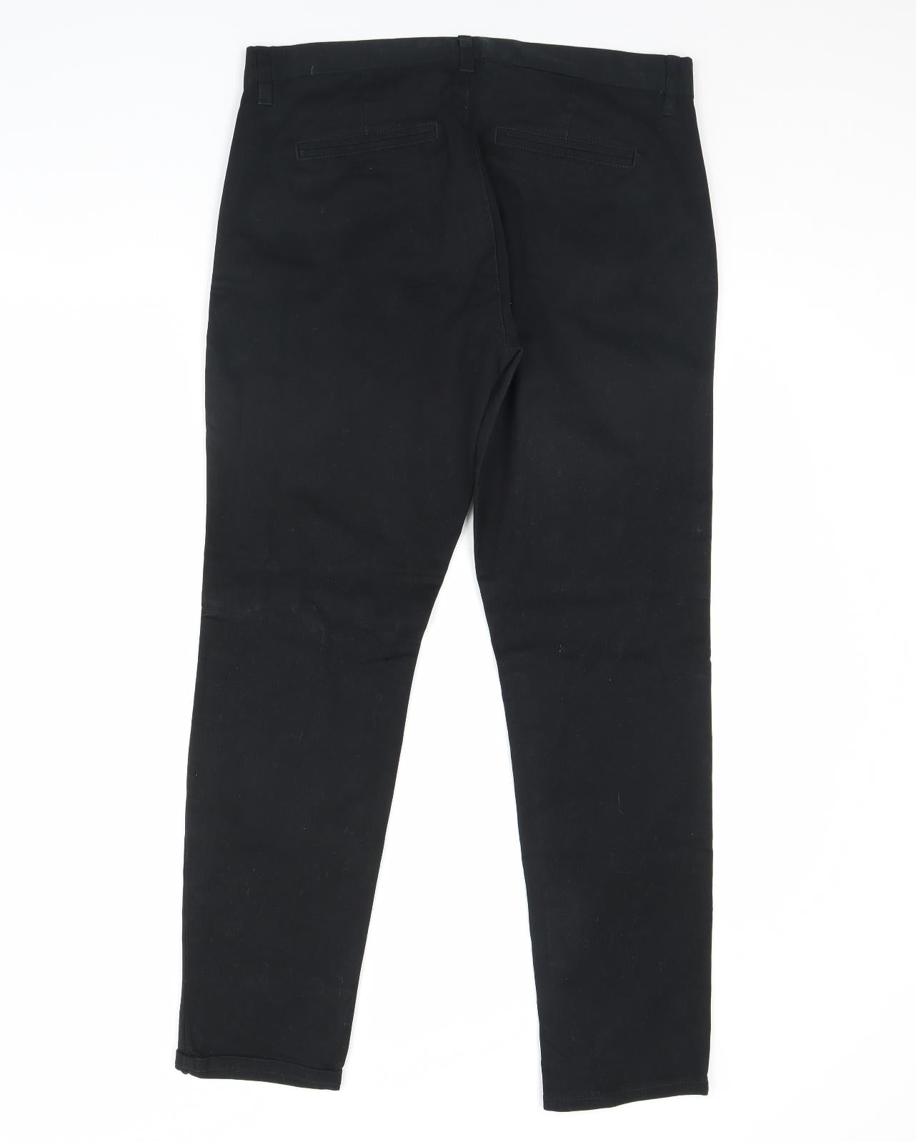 NEXT Mens Black   Trousers  Size 32 in L30 in