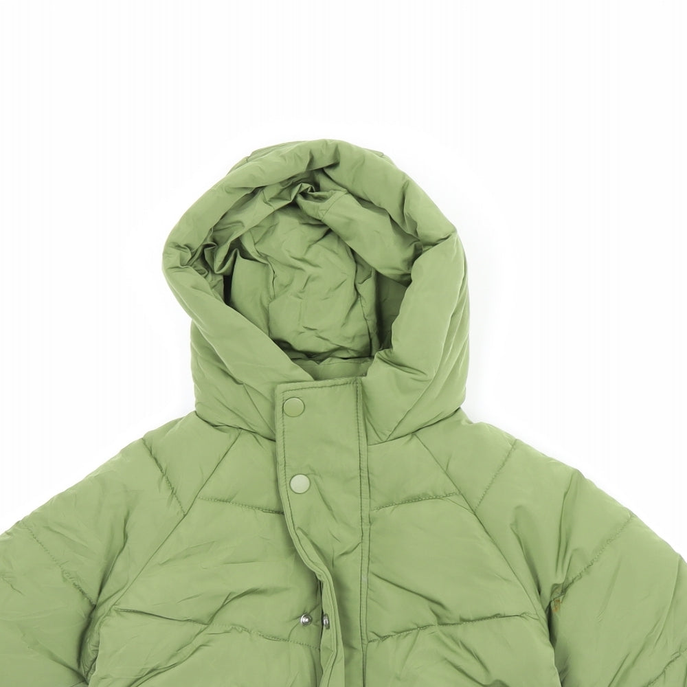 M&S Girls Green   Rain Coat Coat Size 2 Years