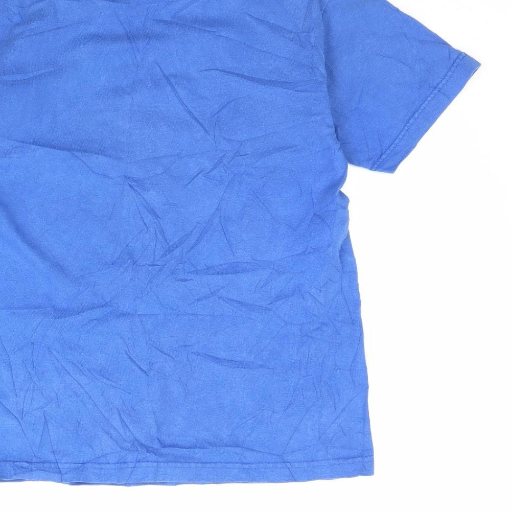 Preworn Mens Blue    T-Shirt Size S  - Mario