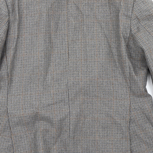 Preworn Mens Grey Houndstooth  Jacket Suit Jacket