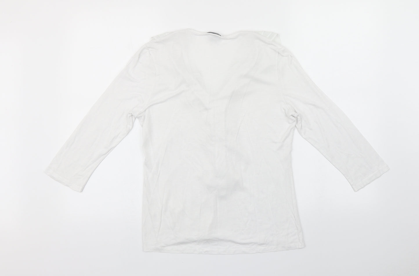 H&M Womens White   Basic Blouse Size M