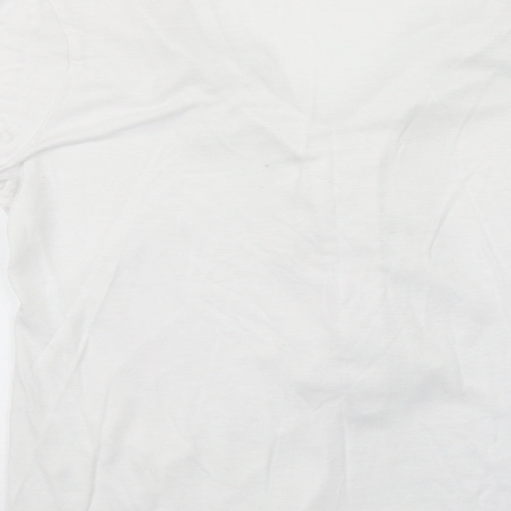 H&M Womens White   Basic Blouse Size M