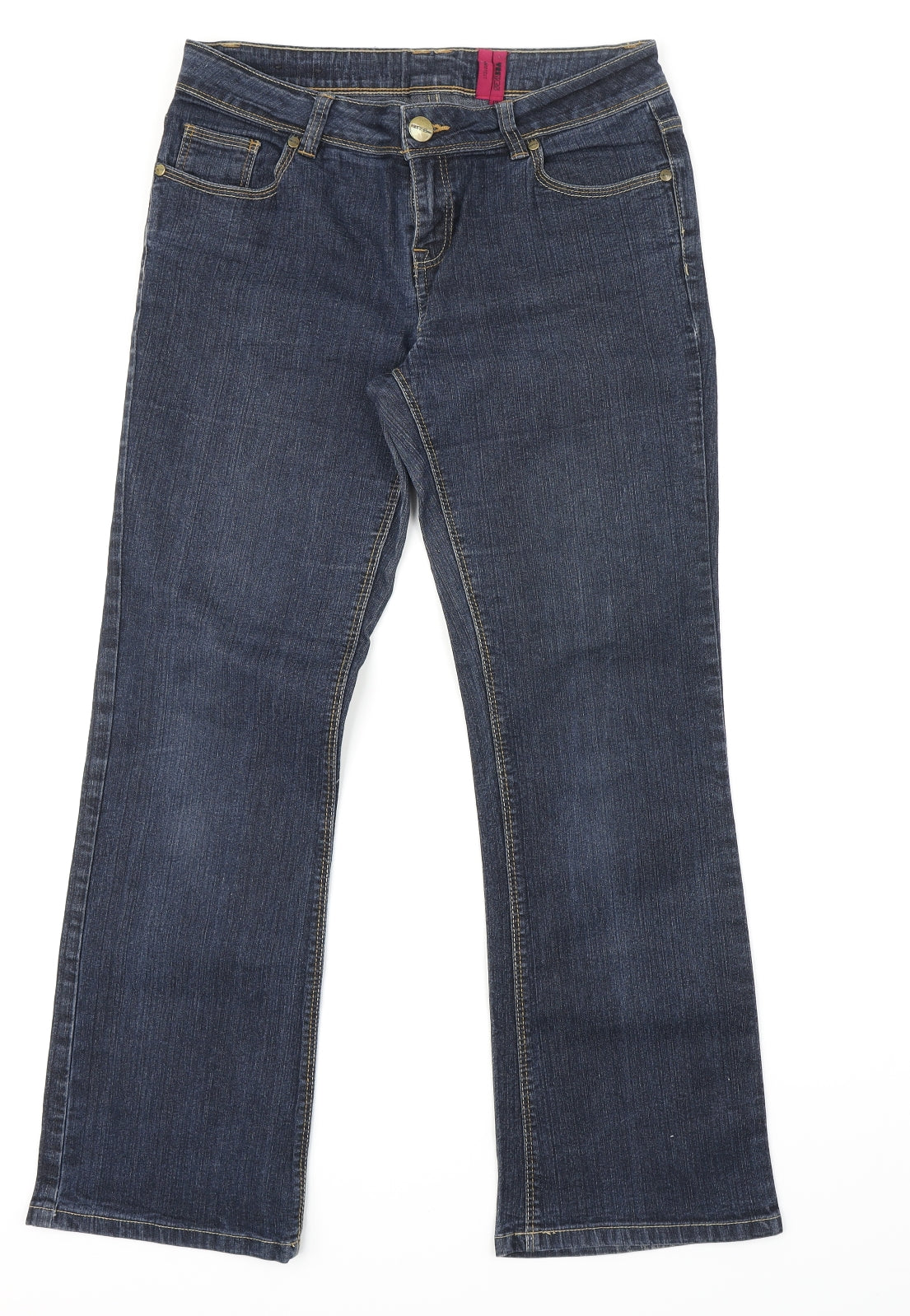 YesYes Womens Blue  Denim Bootcut Jeans Size 12 L27 in