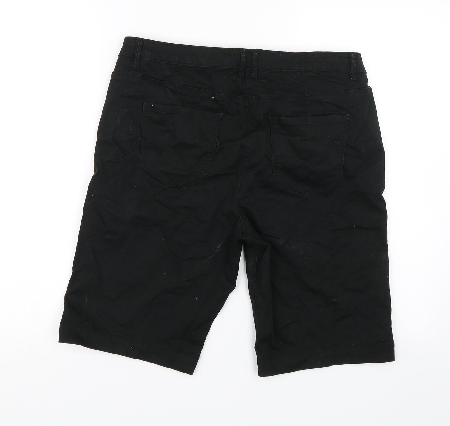 George Womens Black   Chino Shorts Size 16