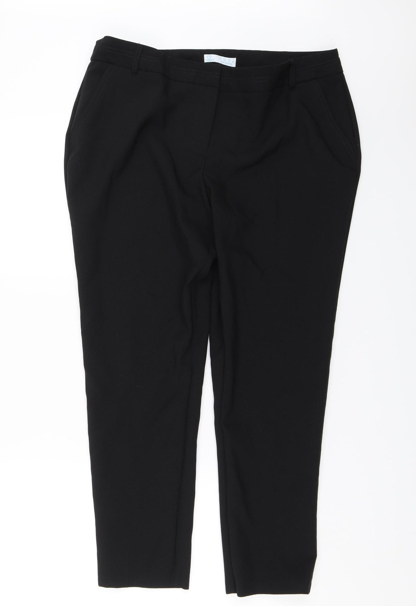 Primark Womens Black   Dress Pants Trousers Size 16 L25 in