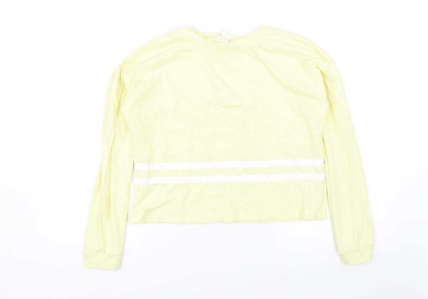 H&M Girls Yellow   Pullover Jumper Size 15 Years
