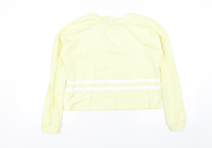 H&M Girls Yellow   Pullover Jumper Size 15 Years