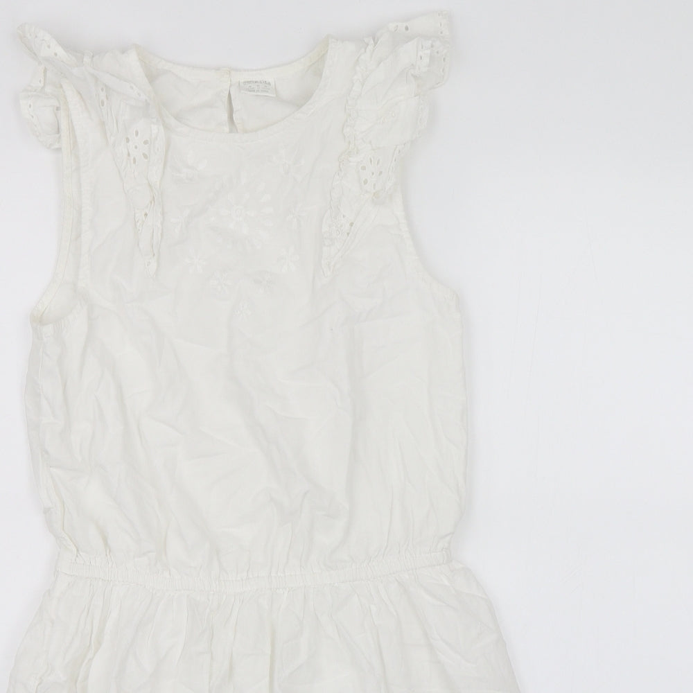 F&F Girls White   Shift  Size 13-14 Years