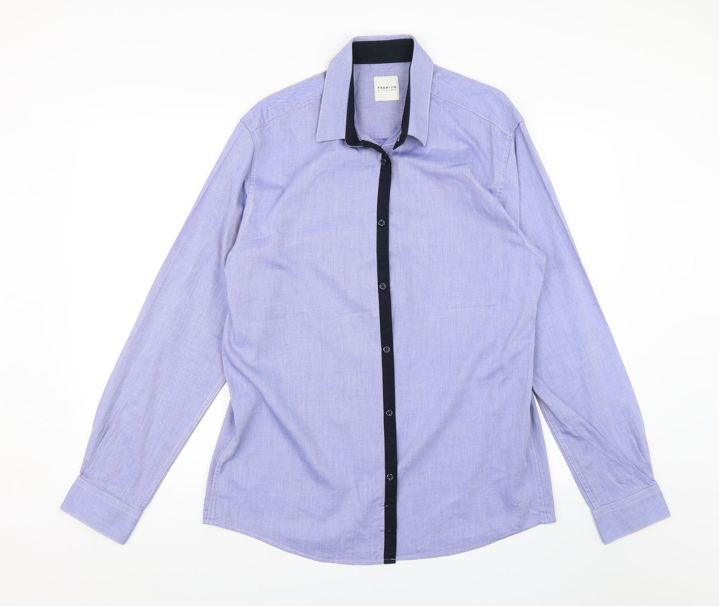 JACK & JONES Mens Blue    Dress Shirt Size XL