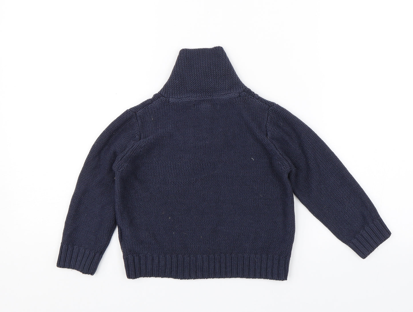 M&S Boys Blue   Pullover Jumper Size 2-3 Years