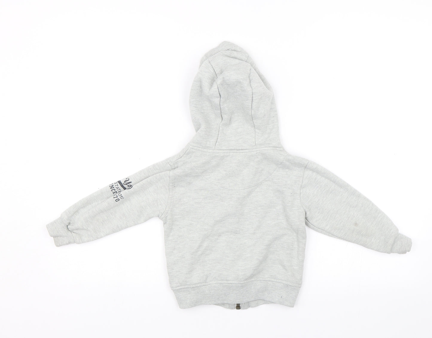 Primark Boys Grey   Full Zip Hoodie Size 2-3 Years  - New York